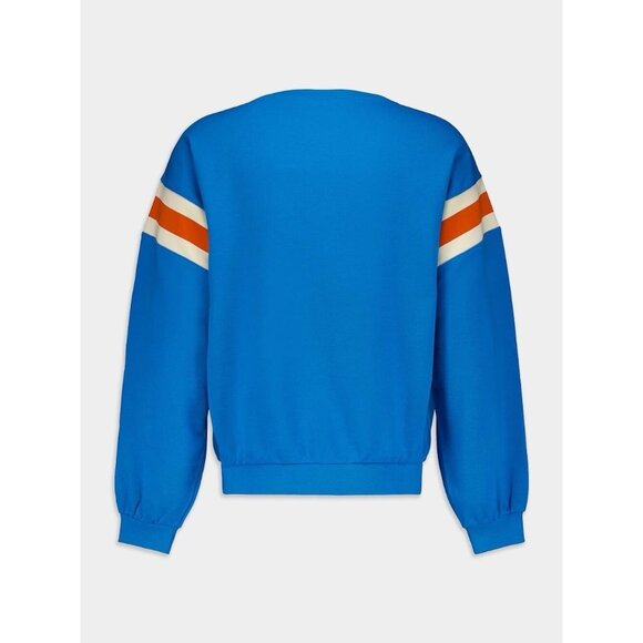 NWT GUCCI BLUE SWEATSHIRT COTTON SZ L 100% Authentic GG logo - Picture 2 of 11